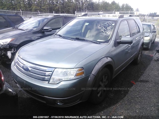 1FMDK02W58GA17114 - 2008 FORD TAURUS X SEL GREEN photo 2