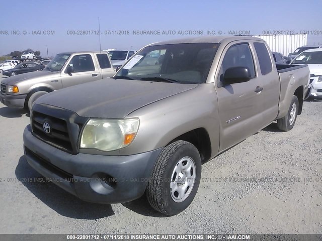 5TETX22N66Z228896 - 2006 TOYOTA TACOMA ACCESS CAB GOLD photo 2