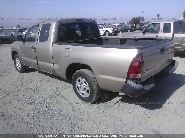 5TETX22N66Z228896 - 2006 TOYOTA TACOMA ACCESS CAB GOLD photo 3