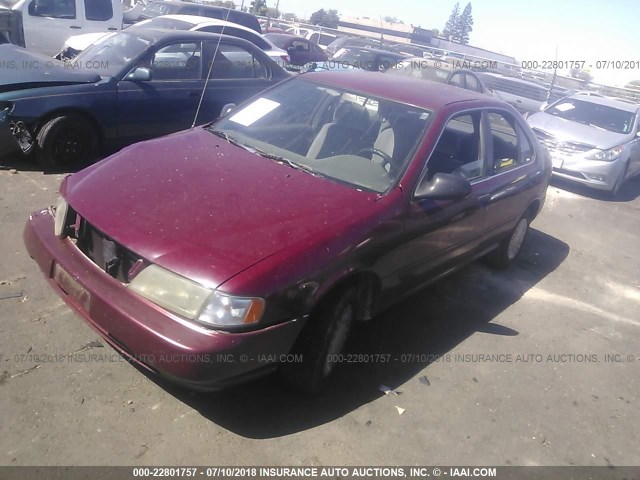 1N4AB41D7VC784289 - 1997 NISSAN SENTRA XE/GXE/GLE/BASE BURGUNDY photo 2