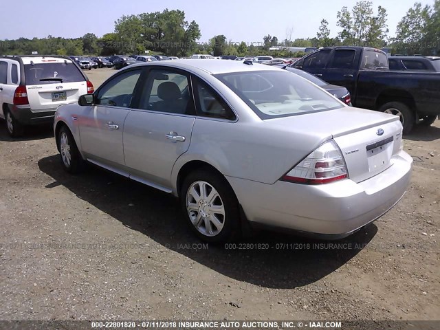 1FAHP28W58G123854 - 2008 FORD TAURUS LIMITED GRAY photo 3