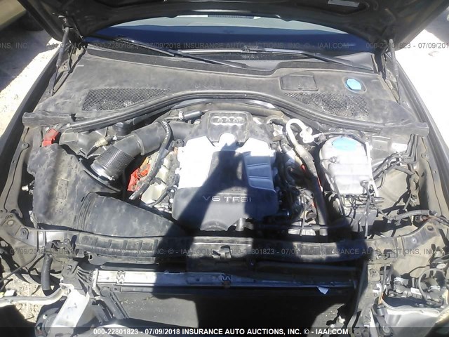 WAUHGAFC4DN051223 - 2013 AUDI A6 PRESTIGE შავი ფოტო 10