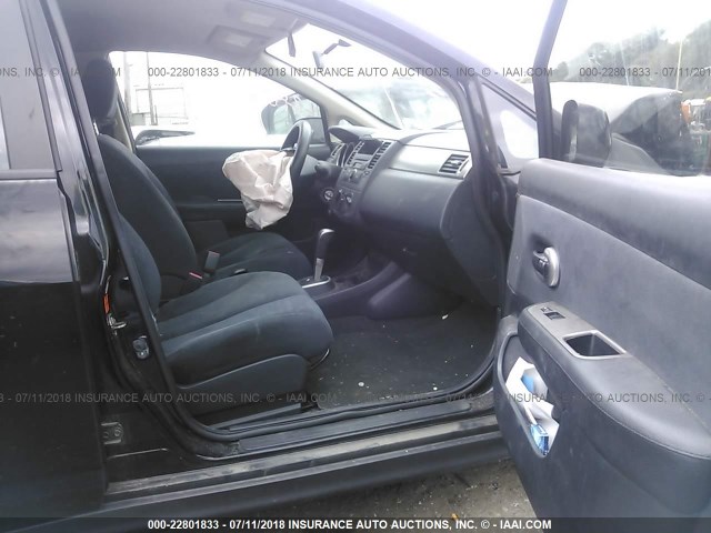 3N1BC13E97L374247 - 2007 NISSAN VERSA S/SL BLACK photo 5