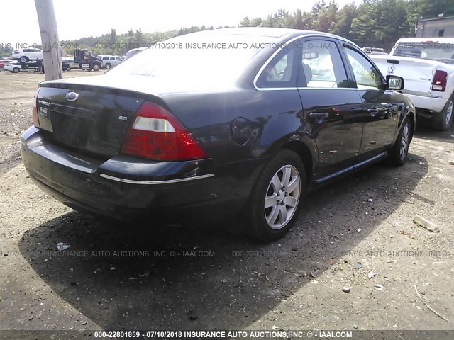 1FAFP24186G175722 - 2006 FORD FIVE HUNDRED SEL BLACK photo 4