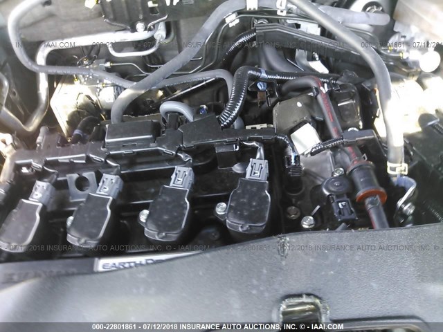 JHMFC1F70JX003774 - 2018 HONDA CIVIC EXL Dark Blue photo 10