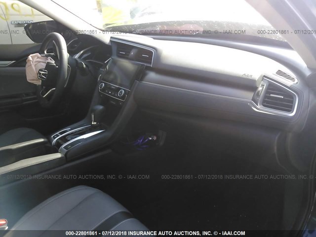 JHMFC1F70JX003774 - 2018 HONDA CIVIC EXL Dark Blue photo 5