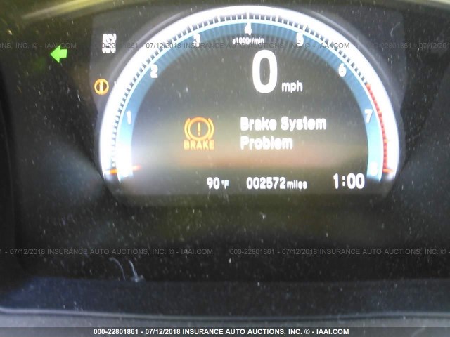 JHMFC1F70JX003774 - 2018 HONDA CIVIC EXL Dark Blue photo 7