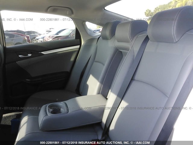 JHMFC1F70JX003774 - 2018 HONDA CIVIC EXL Dark Blue photo 8