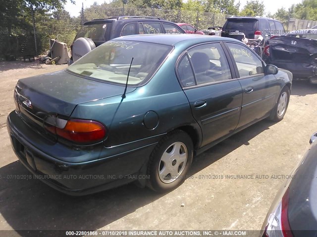1G1NE52J116142732 - 2001 CHEVROLET MALIBU LS GREEN photo 4