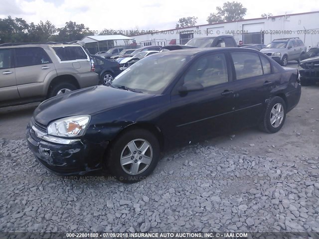 1G1ZT52875F146620 - 2005 CHEVROLET MALIBU LS მუქი ლურჯი ფოტო 2