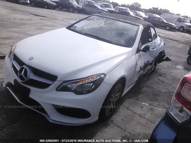 WDDKK6FF9GF342982 - 2016 MERCEDES-BENZ E 400 WHITE photo 2