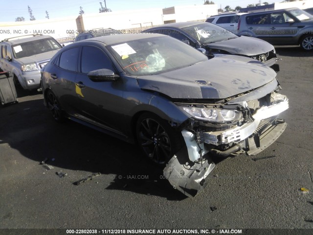 SHHFK7H40JU401196 - 2018 HONDA CIVIC SPORT 灰色 照片 1