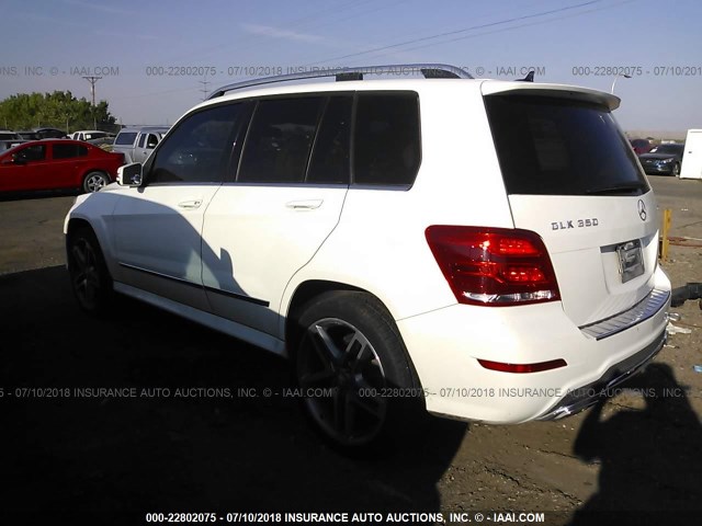 WDCGG8JB4DG051842 - 2013 MERCEDES-BENZ GLK 350 4MATIC WHITE photo 3