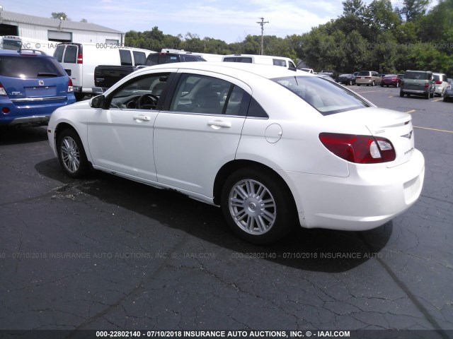 1C3LC56R87N551981 - 2007 CHRYSLER SEBRING TOURING WHITE photo 3