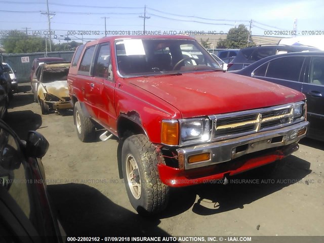 JT3VN66W4K0028168 - 1989 TOYOTA 4RUNNER VN66 SR5 RED photo 1