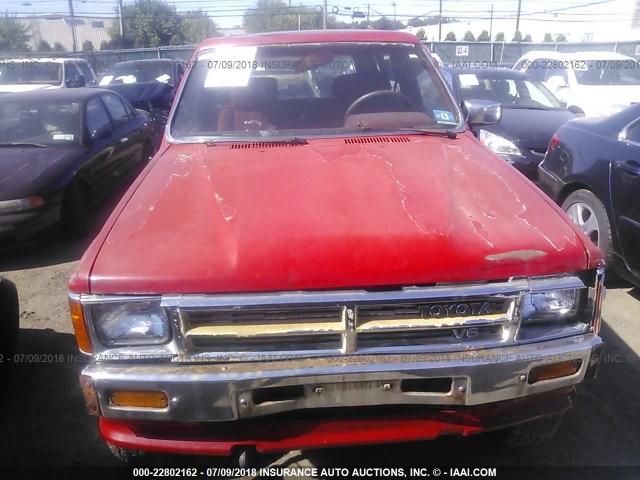 JT3VN66W4K0028168 - 1989 TOYOTA 4RUNNER VN66 SR5 RED photo 6