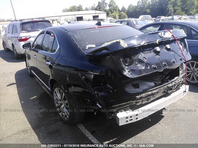 JTHCL5EF7E5022715 - 2014 LEXUS LS 460 BLACK photo 3