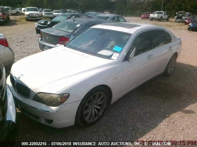 WBAHN83577DT66757 - 2007 BMW 750 WHITE photo 1