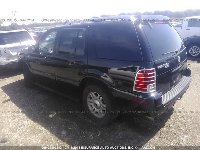 4M2DU86W83ZJ22552 - 2003 MERCURY MOUNTAINEER  BLACK photo 3