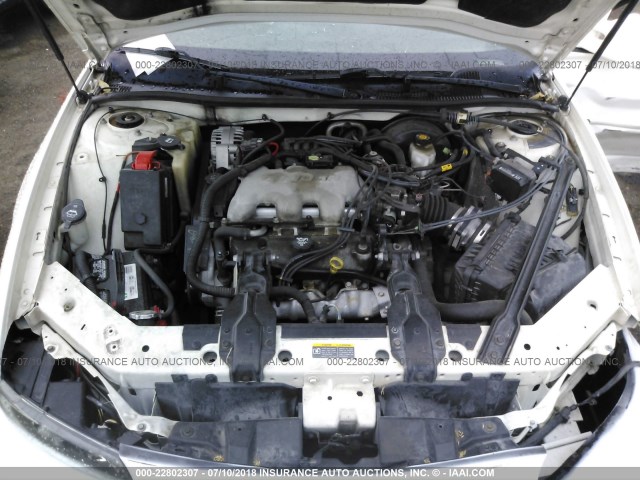 1G2WK52J83F102014 - 2003 PONTIAC GRAND PRIX SE WHITE photo 10