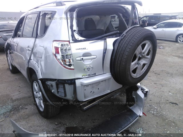 2T3YF4DV6CW140391 - 2012 TOYOTA RAV4 LIMITED SILVER photo 6