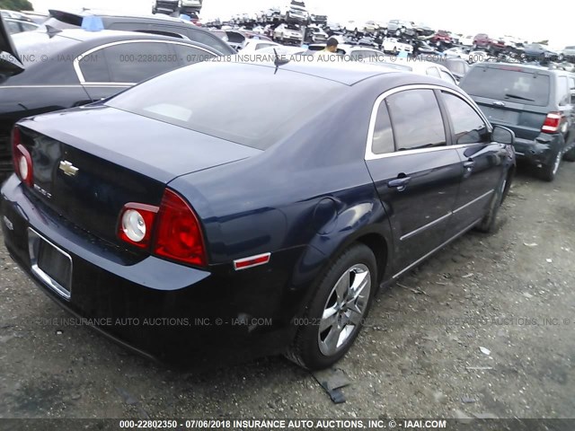 1G1ZC5EB7AF200726 - 2010 CHEVROLET MALIBU 1LT 蓝色 照片 4