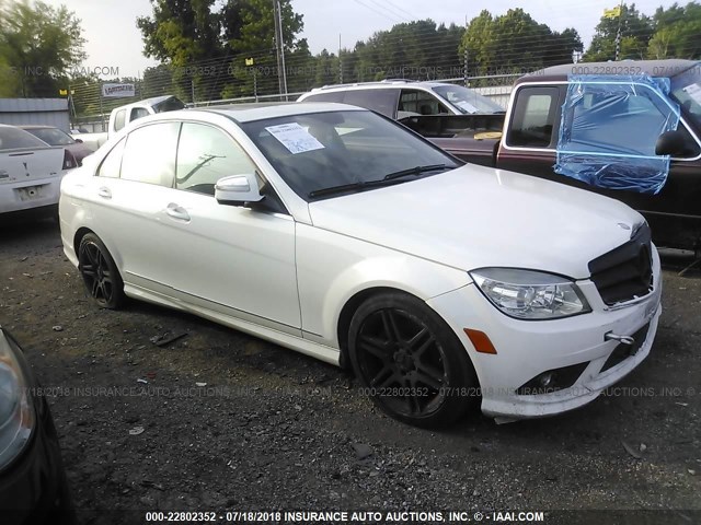 WDDGF56X58F181366 - 2008 MERCEDES-BENZ C 350 WHITE photo 1