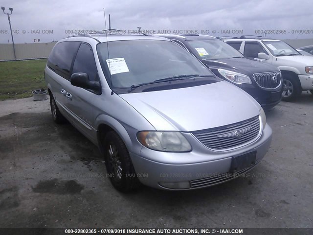 2C8GP64L11R152053 - 2001 CHRYSLER TOWN & COUNTRY LIMITED SILVER photo 1