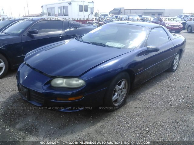 2G1FP22G5X2134077 - 1999 CHEVROLET CAMARO Z28 Dark Blue photo 2