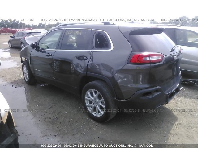 1C4PJLCB8HW508624 - 2017 JEEP CHEROKEE LATITUDE Boz foto 3