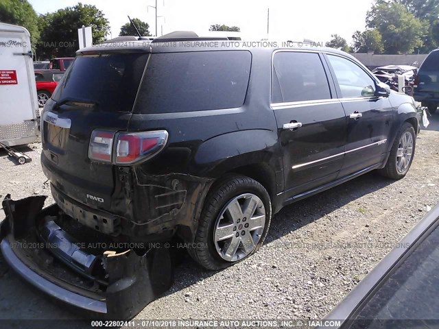 1GKKVTKD2FJ256823 - 2015 GMC ACADIA DENALI BLACK photo 4