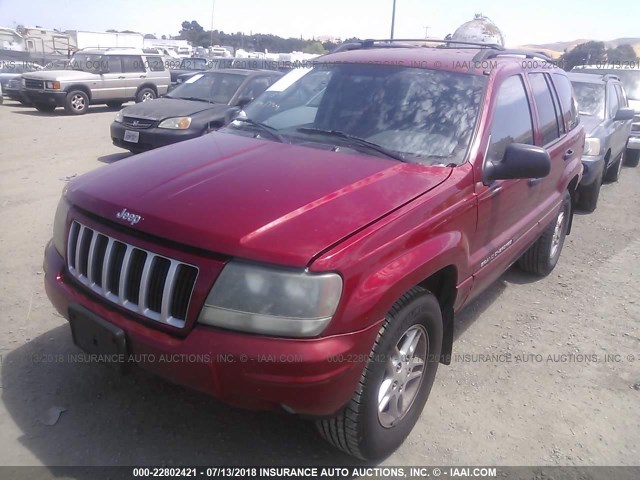 1J4GX48S74C388365 - 2004 JEEP GRAND CHEROKEE LAREDO/COLUMBIA/FREEDOM RED photo 2