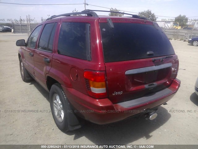 1J4GX48S74C388365 - 2004 JEEP GRAND CHEROKEE LAREDO/COLUMBIA/FREEDOM 红色 照片 3