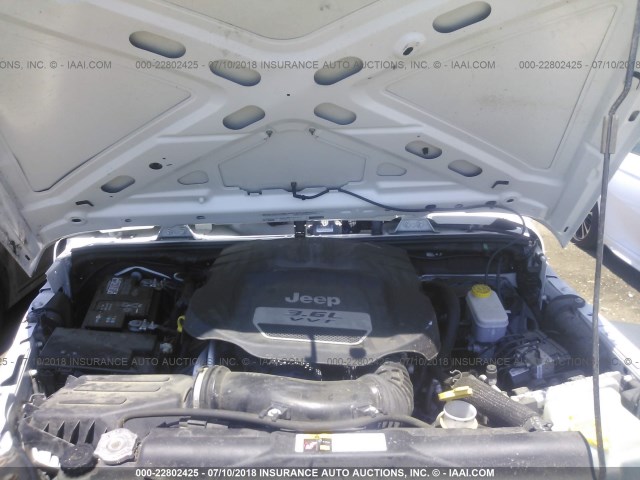 1C4AJWAG4CL281531 - 2012 JEEP WRANGLER SPORT WHITE photo 10