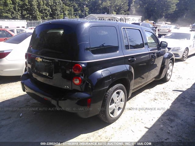 3GNCA13D78S710846 - 2008 CHEVROLET HHR LS შავი ფოტო 4