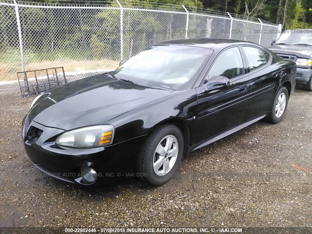 2G2WP552261204989 - 2006 PONTIAC GRAND PRIX BLACK photo 2