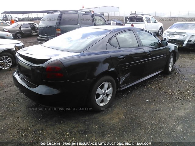 2G2WP552261204989 - 2006 PONTIAC GRAND PRIX BLACK photo 4