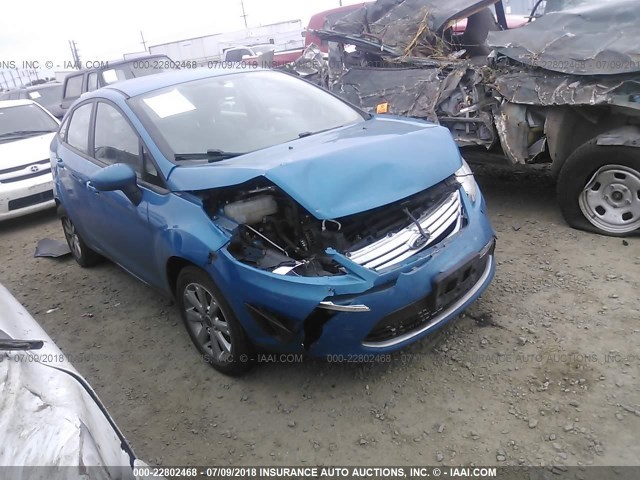 3FADP4BJ0CM219185 - 2012 FORD FIESTA SE BLUE photo 1