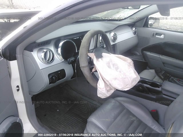 1ZVHT82H365265984 - 2006 FORD MUSTANG GT WHITE photo 5