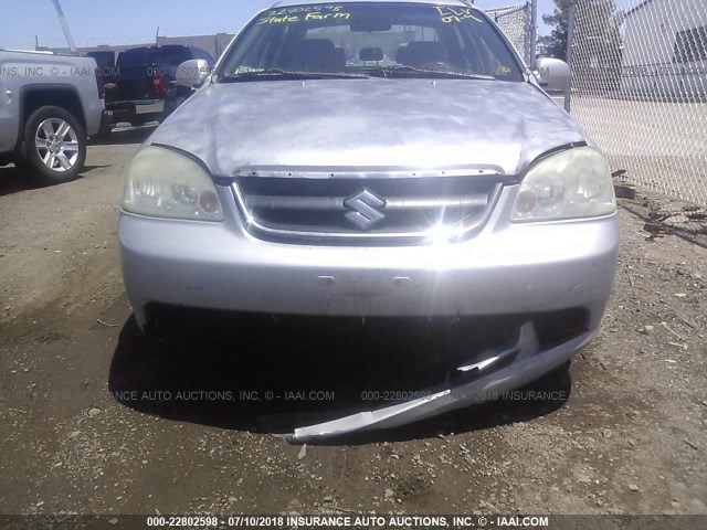 KL5JD56Z76K362664 - 2006 SUZUKI FORENZA SILVER photo 6