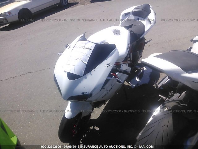 ZDM1XBMV6BB014885 - 2011 DUCATI 848 WHITE photo 2