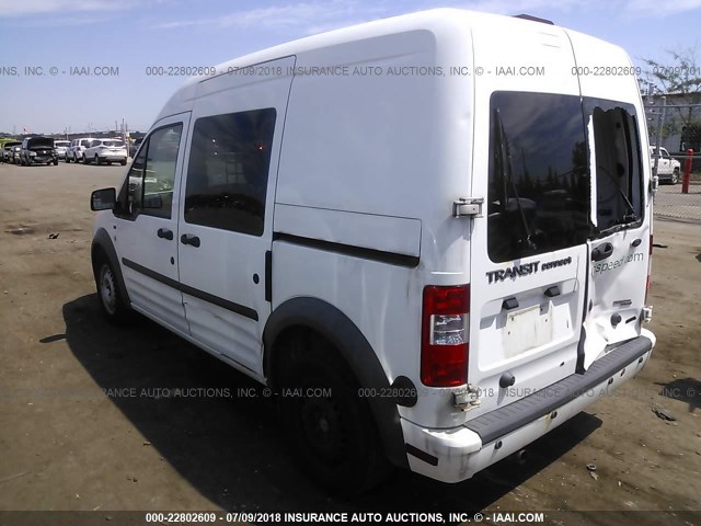 NM0LS6BN6DT133849 - 2013 FORD TRANSIT CONNECT XLT WHITE photo 3