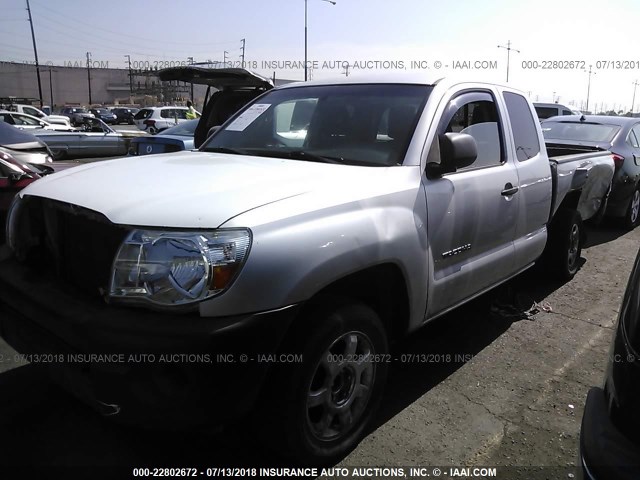 5TETX22N09Z603766 - 2009 TOYOTA TACOMA ACCESS CAB Silber Foto 2