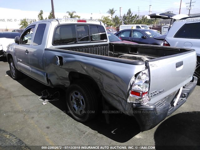 5TETX22N09Z603766 - 2009 TOYOTA TACOMA ACCESS CAB Silber Foto 3