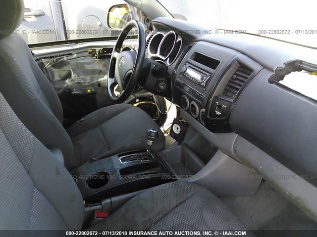 5TETX22N09Z603766 - 2009 TOYOTA TACOMA ACCESS CAB Silber Foto 5