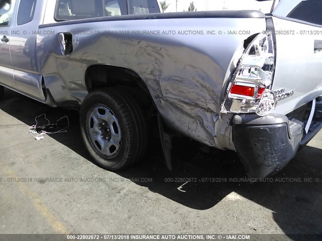 5TETX22N09Z603766 - 2009 TOYOTA TACOMA ACCESS CAB SILVER photo 6