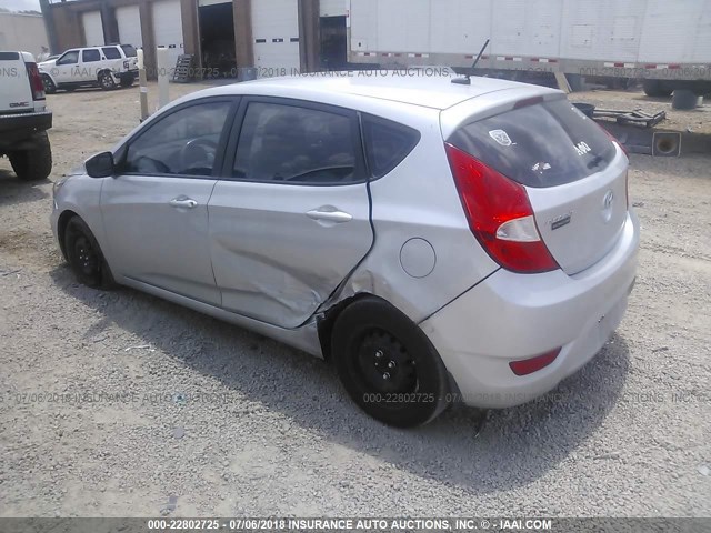 KMHCT5AE6DU110525 - 2013 HYUNDAI ACCENT GLS/GS GRAY photo 3