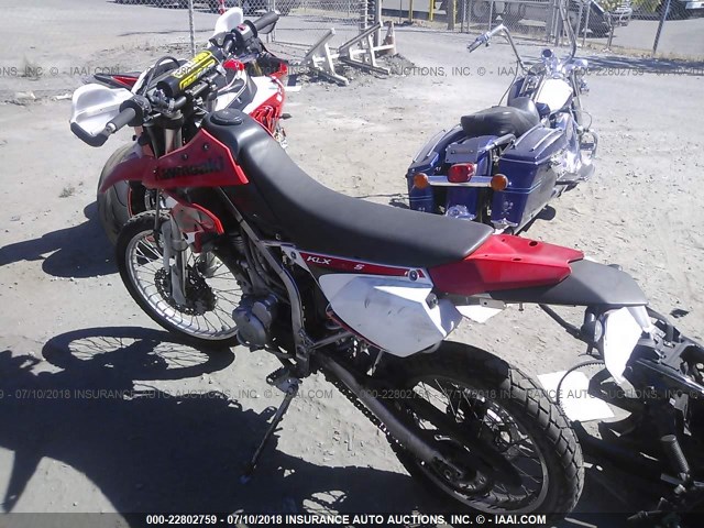 JKALXMT179DA01735 - 2009 KAWASAKI KLX250 S RED photo 3