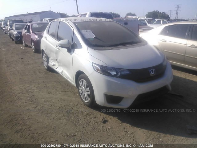 JHMGK5H50GS008375 - 2016 HONDA FIT LX WHITE photo 6