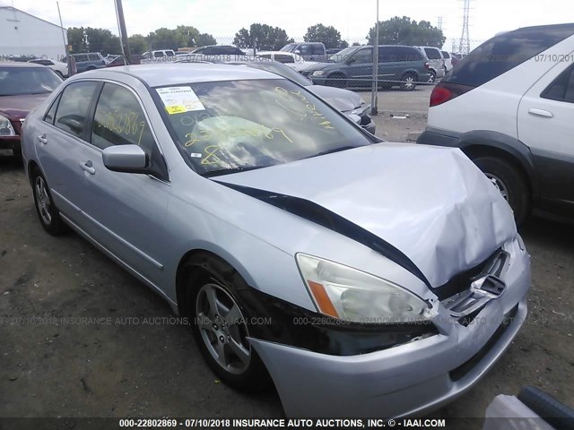 JHMCN36415C012754 - 2005 HONDA ACCORD HYBRID SILVER photo 1